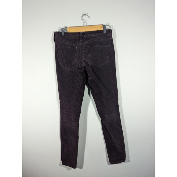 Universal Thread Plum Corduroy Mid Rise Skinny Pants Women's Size 0/25 - Picture 2 of 5